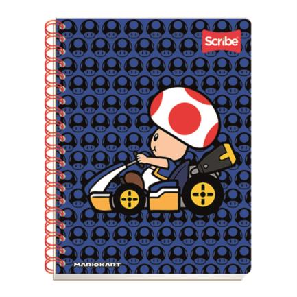 [7420] Cuaderno Profesional Scribe Mario Bros Raya Espiral Doble 100 Hojas