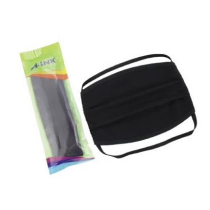 [KCB-002] Cubrebocas Textil A-Ink Lavable para Adulto Bolsa C/2 Pzas