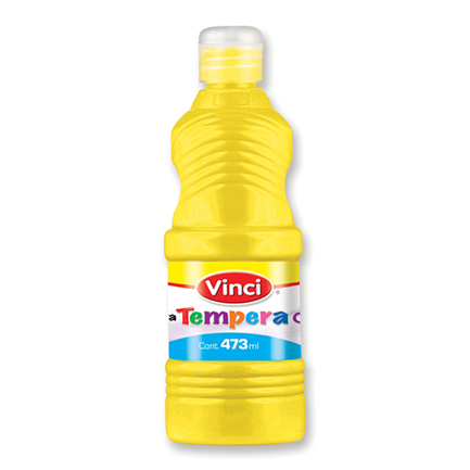 [53099] Pintura tempera vinci 473 ml amarillo fluorescente