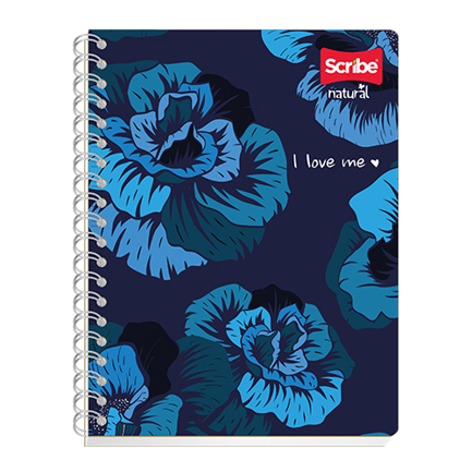 [6060] Cuaderno Profesional Scribe Natural Raya Espiral Doble Raya 100 Hojas