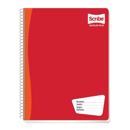 [2532] Cuaderno Profesional Scribe Escolar C5 Cuadro Chico Espiral Doble 200 Hojas