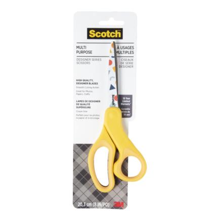[70007073656] Tijeras 3M Scotch 8" 1428-POB Multipropósitos con Diseños