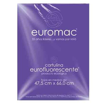 [EF0033] CARTULINA EUROMAC FLUORESCENTE MORADO 47.5X66 C/10