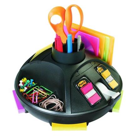 [C-91] Organizador 3M C-91 Giratorio Escritorio Color Negro