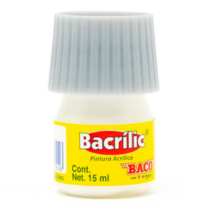 [PN083] PINTURA BACO ACRÍLICA BLANCO 15ML C/10