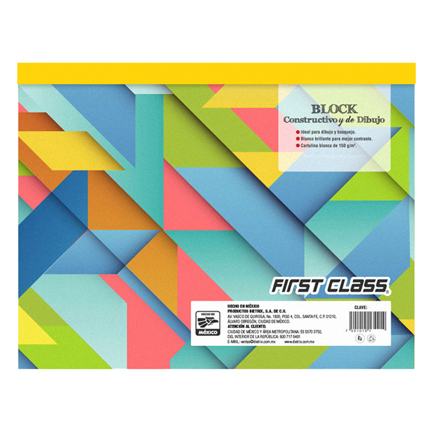 [3420] Block de dibujo Dietrix First Class cartulina bristol con 20 hojas grande 32.3 X 48 cms