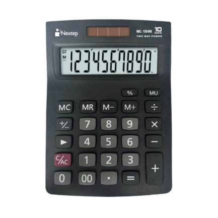 [NE-184N] Calculadora Nextep 10 Digitos Semi Escritorio Bateria/Solar