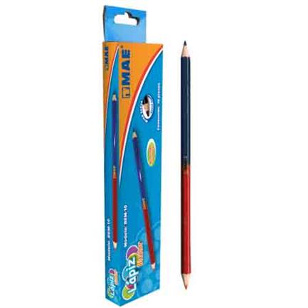 [BEM-10] Lapiz Mae bicolor hexagonal delgado caja C/10 piezas