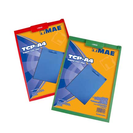 [TCP-A4] Tabla Mae plastica clip tamaño A4