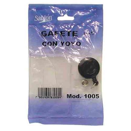 [1045] Porta gafete Sablon c/yoyo 6X9 cms
