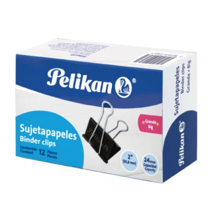 [1260002] Sujeta Documentos Pelikan Grande 2" Caja C/12 Pzas