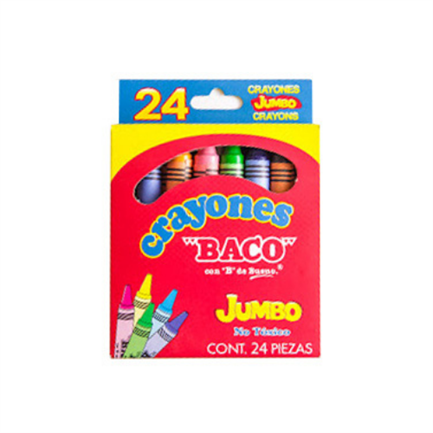 [CY012] CRAYON BACO TRIANGULAR JUMBO C/24