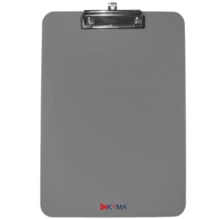 [TABAGA-ACR-HUMC] Tabla Agarrapapel Kyma Acrílico Tamaño Carta con Broche Tipo Clip Color Humo