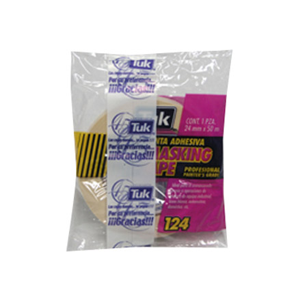 [124 24X50] CINTA TUK MASKING TAPE 124 24X50 PZA