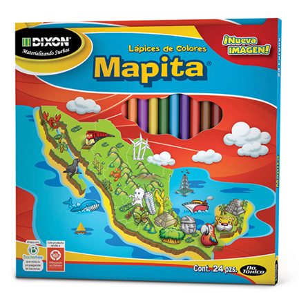 [1931] Lápices de Colores Mapita Largo Madera c/24 Piezas