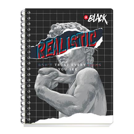 [2270] Cuaderno Profesional Scribe InBlack Raya Espiral Doble 100 Hojas