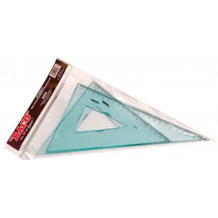 [SP-3045] Juego Escuadras Baco SP-3045/60 C/Graduación C/Bisel