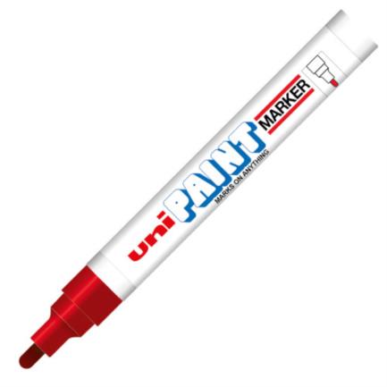 Marcador Azor PX-20 Uniball Paint Color Rojo c/12 PZAS