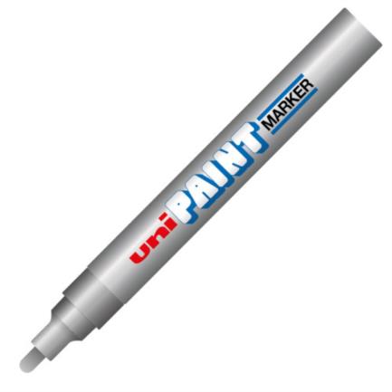 [PX20PL] Marcador Azor PX-20 Uniball Paint Color Plata c/12 PZAS