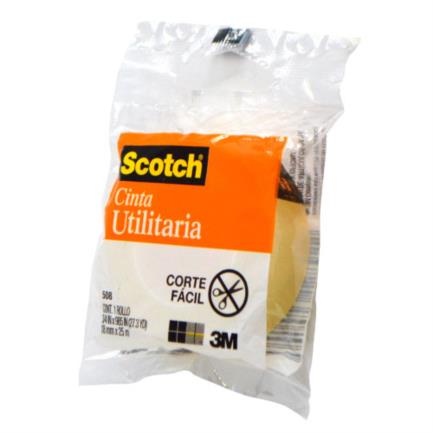 [5081825] Cinta Scotch 3M 508 18mmx25mm Económica C/8 Piezas