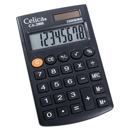 [CA-200S] Calculadora Celica bolsillo 8 digitos c/cartera