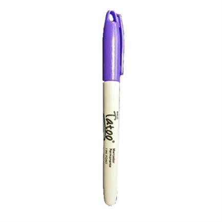 [MR167] Marcador perm tatoo p/fino morado caja C/6