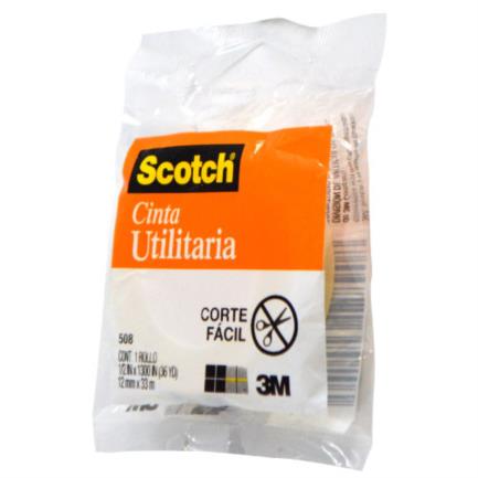 [5081233] Cinta Scotch 3m Utilitaria 508 en Bolsa 12mmx33m