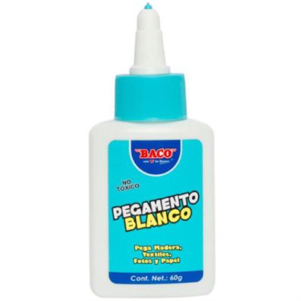 [PG004] Pegamento Blanco Baco Frasco 60 grs