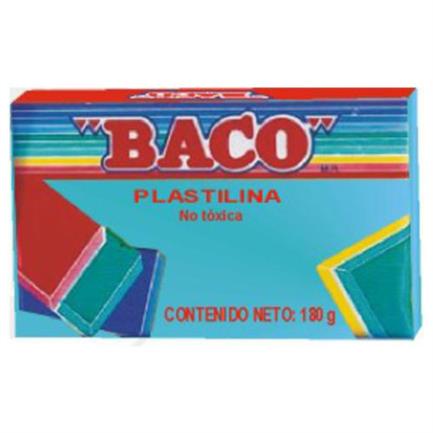 [PL044] PLASTILINA BACO MARQUETA 180GRS COLOR AQUA