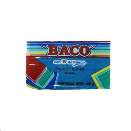 [PL009] PLASTILINA BACO MARQUETA 180GR AZUL CLARO No.57