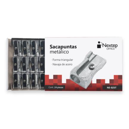 [NE-025T] Sacapuntas Nextep Metalico Triangular c/24