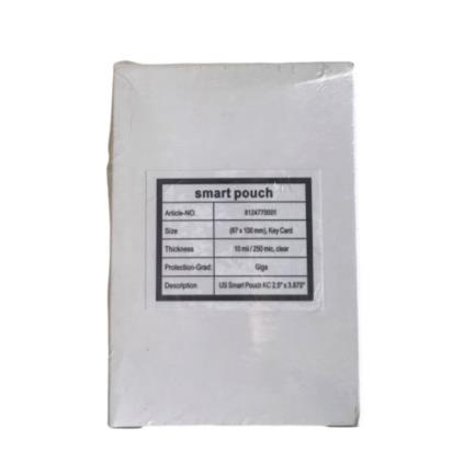 [8124770001] Mica térmica FURNIER tamaño Tarjeta 64 X 100 mm 10M. Caja c/100 piezas