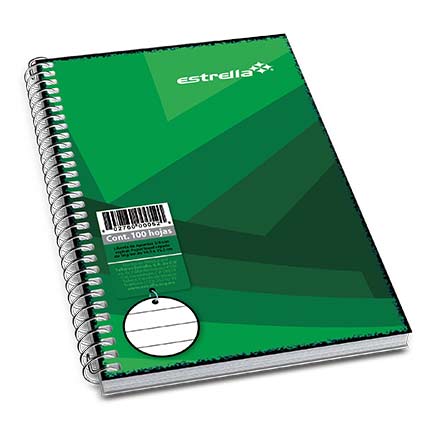 [122] Libreta Estrella 1/8 espiral raya 50 HJS