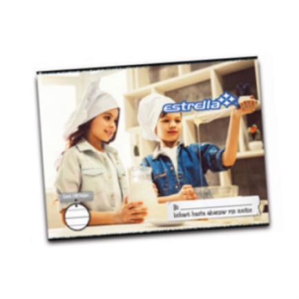 [286] CUADERNO ESTRELLA ENGRAPADO ITALIANA DOBLE RAYA 50 HJS