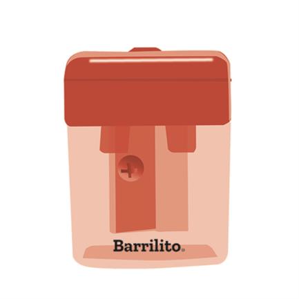 [SK12M] Sacapuntas Barrilito con Depósito Mediano Caja C/12 Pzas