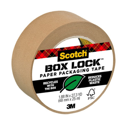 [70007079612] Cinta 3M de Empaque de Papel Box Lock 0.48X22.8 Mts
