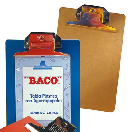 [TB005] Tabla Baco plastica colores carta