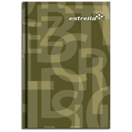 [213] Libreta Estrella 1/4 Pasta Dura Forma Francesa Raya C/Índice 240 Hojas
