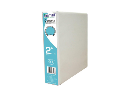 [18567] Carpeta Vinil Samsill "O" Blanca 2" P/400 Hjs C/12