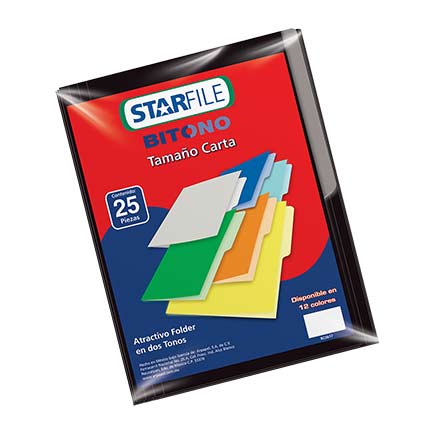 [PH0078] FOLDER BITONO MAPASA T.CARTA NEGRO C/25