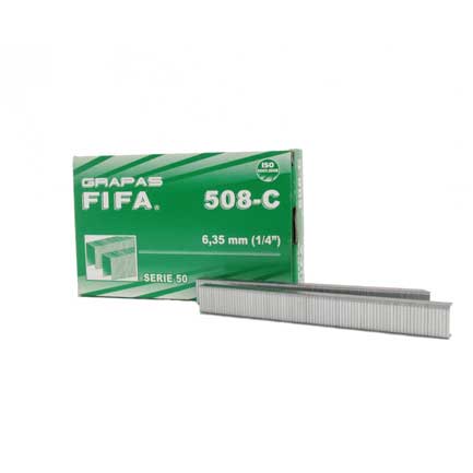 [508-C] Grapas Pilot fifa 508-C 6.35MM (1/4") para maquina CS-5000