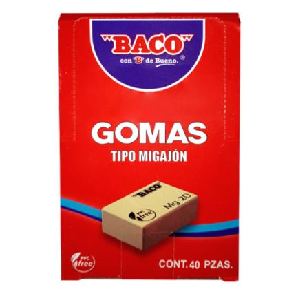 [GM011] Goma Baco Migajón MG-40 Caja c/40 PZAS
