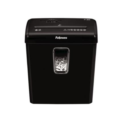 [6008004] Trituradora Fellowes Powershred P-30C Corte Cruzado 6 Hojas 4 Galones Color Negro