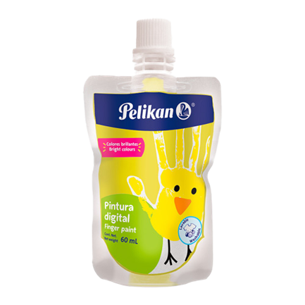 [52140015] Pintura Digital Pelikan Bolsa Flexible Color Amarillo 60ml