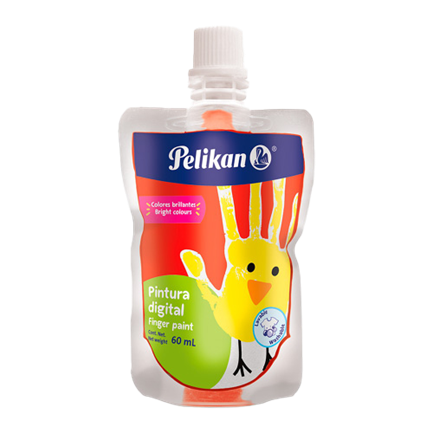 [52140016] Pintura Digital Pelikan Bolsa Flexible Color Naranja 60ml