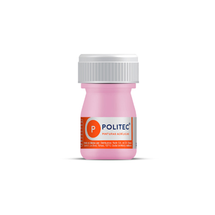 [14254] Pintura Acrilica Politec Rosa Pastel 20 ml No 326 caja c/12 piezas