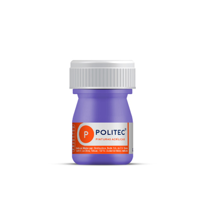[14302] Pintura Acrilica Politec Morado 20 ml No 334 caja c/12 piezas