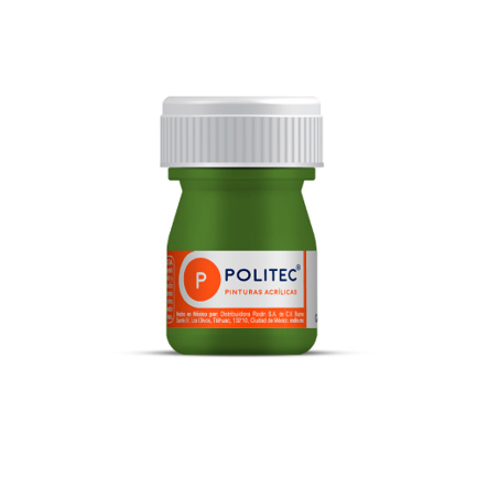 [14266] Pintura Acrilica Politec Verde Hoja 20 ml No 328 caja c/12 piezas