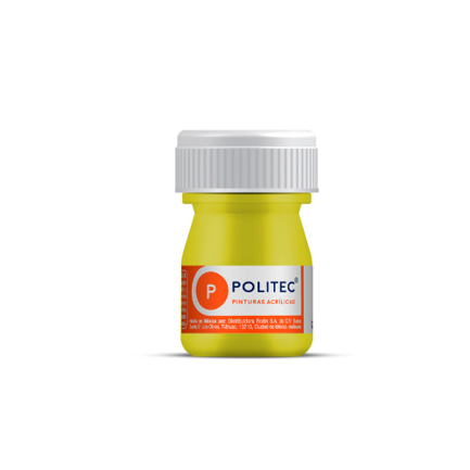 [14140] Pintura Acrilica Politec Limon Hanza 20 ml No 307 caja c/12 piezas