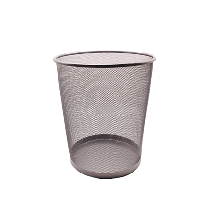 [NE-165RP] Cesto de Malla Nextep Redondo 16L Color Plata